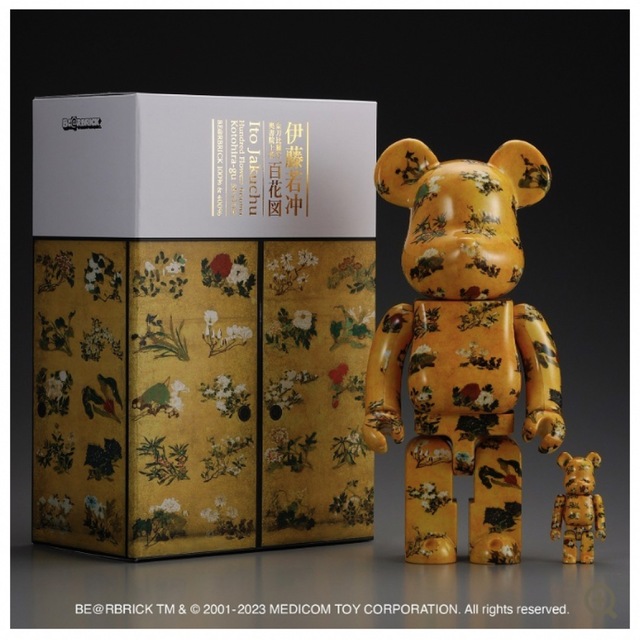 BE@RBRICK 伊藤若冲「百花図」 100% ＆ 400%