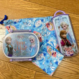 アナトユキノジョオウ(アナと雪の女王)のアナ雪　お弁当箱　セット売り(弁当用品)