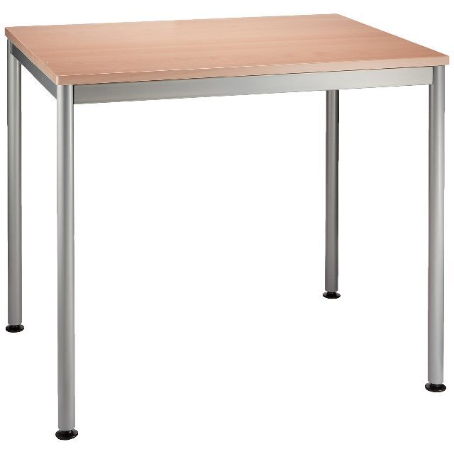 ナカバヤシ テーブル オフィスデスク 80x60cm ナチュラル木目 HEM-8オフィス家具