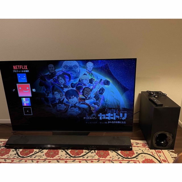 BRAVIA  KJ-55AF8 4Kテレビ（引取りのみ）サウンドバー付き