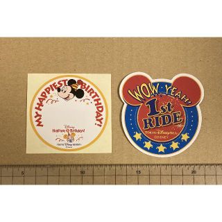 ディズニー(Disney)の東京ディズニーランド バースデーシール＋TDS 1stRIDEシール 非売品(ノベルティグッズ)