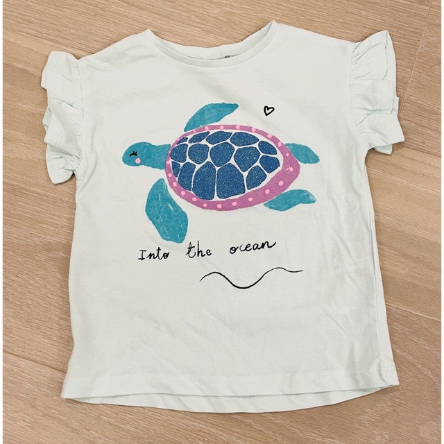ZARA KIDS(ザラキッズ)のザラ ベビー カメ 亀 Tシャツ キッズ/ベビー/マタニティのベビー服(~85cm)(Ｔシャツ)の商品写真