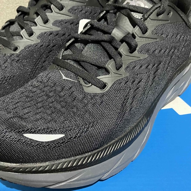 HOKA ONE ONE(ホカオネオネ)の【新品】HOKA  ホカ CLIFTON8 クリフトン8 ブラック 26.5cm メンズの靴/シューズ(スニーカー)の商品写真