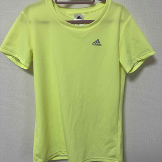 アディダス(adidas)のadidas レディース黄色Tシャツ(Tシャツ(半袖/袖なし))