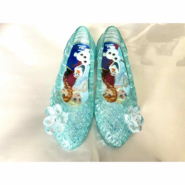 Disney(ディズニー)のアナ雪　キラキラ靴　18cm キッズ/ベビー/マタニティのキッズ靴/シューズ(15cm~)(サンダル)の商品写真