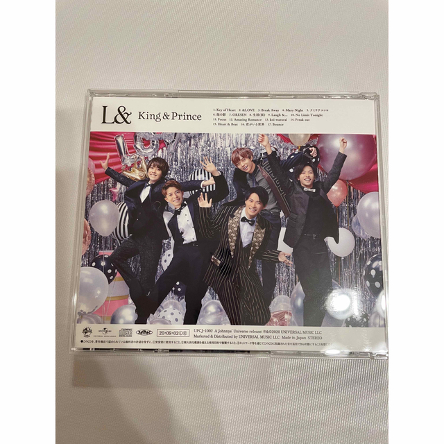 King & Prince(キングアンドプリンス)の美品です👑「L&」 通常盤 King & Prince エンタメ/ホビーのCD(ポップス/ロック(邦楽))の商品写真