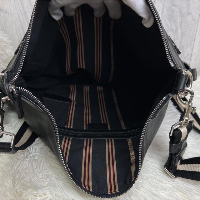人気♡大容量♡A4可♡BALLY バリー レザー ストライプ ショルダー