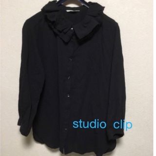 スタディオクリップ(STUDIO CLIP)のお値下げ❣️studio  clip  ブラウス★ コットンガーゼ　薄手(シャツ/ブラウス(長袖/七分))