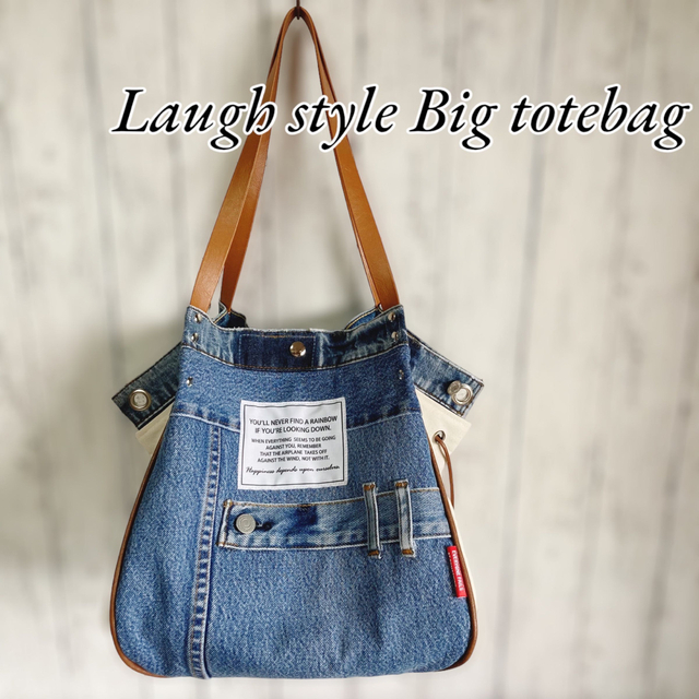 Laugh style BIGtotebag／denim