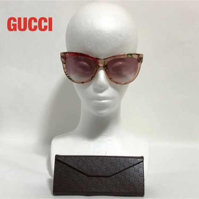 ほぼ未使用品 箱付き】GUCCI グッチ サングラス メガネ シェリーライン-