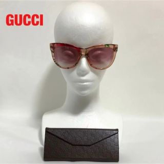 グッチ(Gucci)の【美品】GUCCI　グッチ　サングラス　花柄　付属品付き　GG3739/S(サングラス/メガネ)