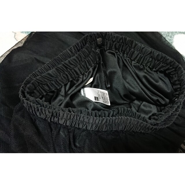GU(ジーユー)のGU チュールスカート 黒 レディースのスカート(ロングスカート)の商品写真