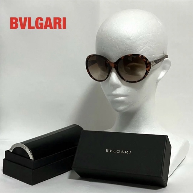 BVLGARI - BVLGARI ブルガリ サングラス ベッコウ柄 付属品付き 8154