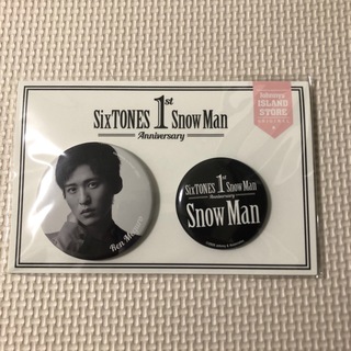 スノーマン(Snow Man)の目黒蓮　SnowMan 1周年グッズ 缶バッジ(アイドルグッズ)