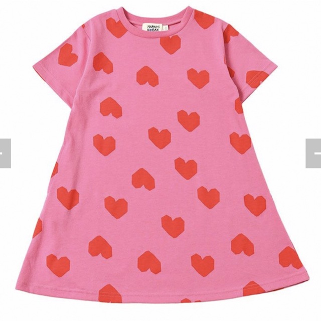 MARKEY'S(マーキーズ)のタグ付マーキーズ　ハートワンピース140 キッズ/ベビー/マタニティのキッズ服女の子用(90cm~)(ワンピース)の商品写真