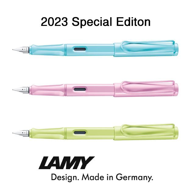 LAMY(ラミー)のラミー サファリ 万年筆 2023年 限定モデル ライトローズ (極細字） インテリア/住まい/日用品の文房具(ペン/マーカー)の商品写真