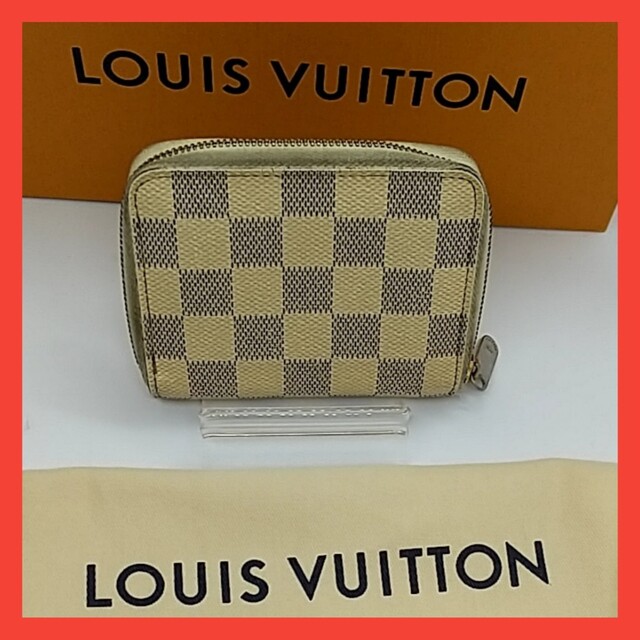 LOUIS VUITTON(ルイヴィトン)の【良品】ルイヴィトン ダミエ　アズール　ジッピーコインパース　財布 レディースのファッション小物(財布)の商品写真