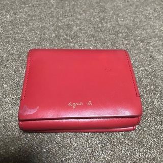 アニエスベー 財布(レディース)（レッド/赤色系）の通販 59点 | agnes