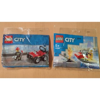 レゴ(Lego)のレゴ★シティ 消防シリーズ ポリバッグ2種セットA 未開封 新品 非売品 人気(模型/プラモデル)