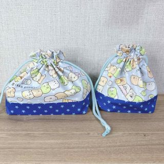 すみっコぐらし　お弁当袋　コップ袋(ランチボックス巾着)
