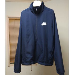 ナイキ(NIKE)の美品　ナイキ　コーチジャケット　XL　ネイビー　紺色(ナイロンジャケット)