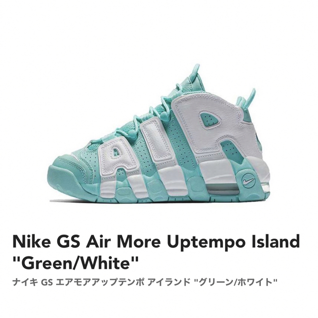 新品☆希少カラーナイキ AIR MORE UPTEMPOエアモアアップテンポGS