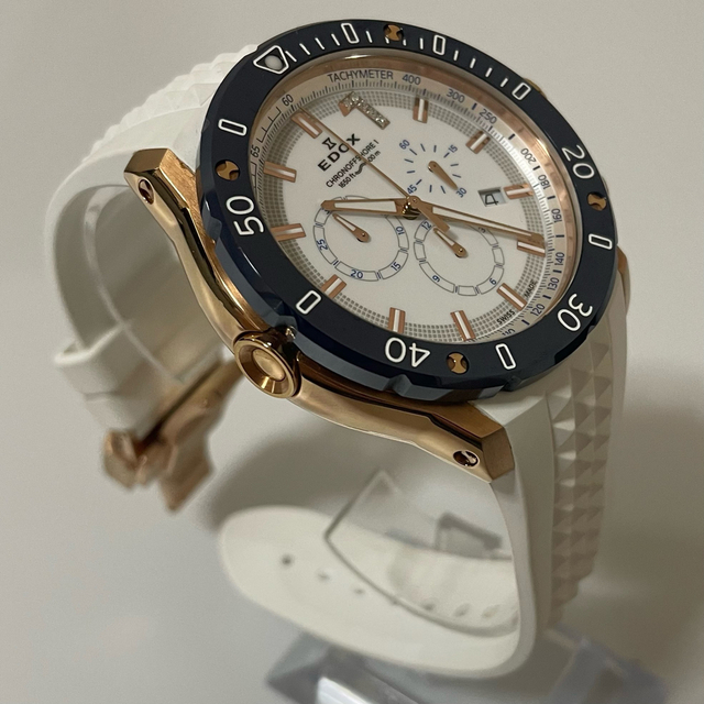 ■135本限定品■EDOX エドックス クロノオフショア1 ダイヤ ネイビー×金