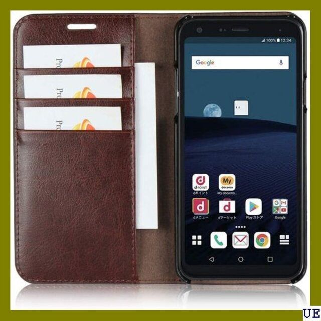 ５ LG style L-03K ケース 手帳型 L-03 ークブラウン 456 スマホ/家電/カメラのスマホアクセサリー(モバイルケース/カバー)の商品写真