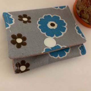 ハンドメイド　コインケース　ミニ財布　　マルチケース【青花】(財布)