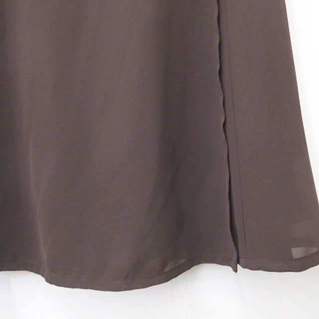 KLEIN PLUS(クランプリュス)のクランプリュス ミッシェルクラン ブラウス スカート 2枚 ピンク 茶 40 レディースのトップス(シャツ/ブラウス(半袖/袖なし))の商品写真
