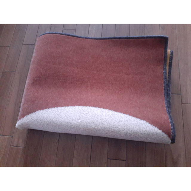 新品 ディズニー ジャカード織りラグ「ミッキーモチーフ」 約100×140