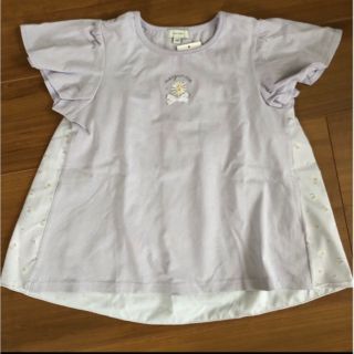 エニィファム(anyFAM)のanyFAM　Tシャツ　130　新品　ラベンダー　半袖　エニィファム(Tシャツ/カットソー)