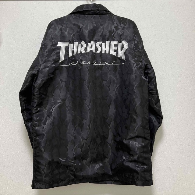 THRASHER コーチジャケット　ブラック