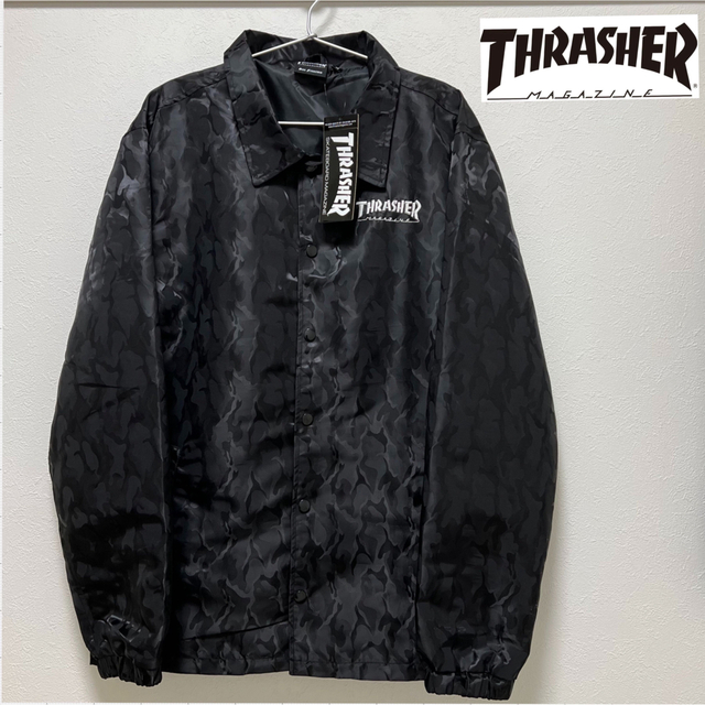 Thrasher迷彩柄コーチジャケット