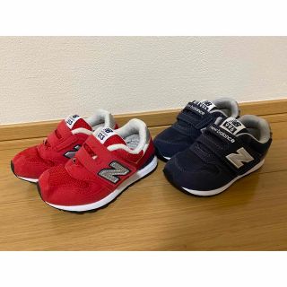 ニューバランス(New Balance)のニューバランス　キッズ　14.5  レッド、ネイビー(スニーカー)