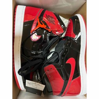 新品Nike Air Jordan 1 High OG "Patent Bred(スニーカー)