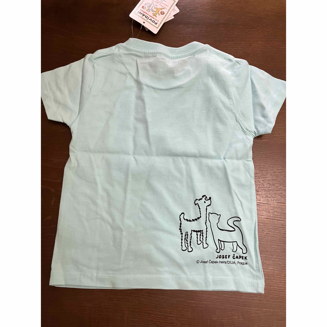 Design Tshirts Store graniph(グラニフ)の最終値下げ！グラニフ カレルチャペック 半袖Tシャツ ブルー 100センチ キッズ/ベビー/マタニティのキッズ服男の子用(90cm~)(Tシャツ/カットソー)の商品写真