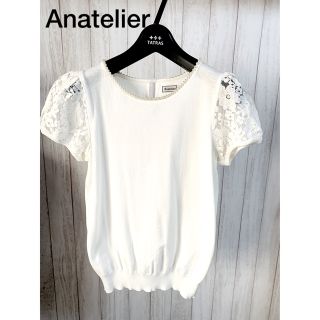 アナトリエ(anatelier)のAnatelier パール レース 半袖シャツ(シャツ/ブラウス(半袖/袖なし))