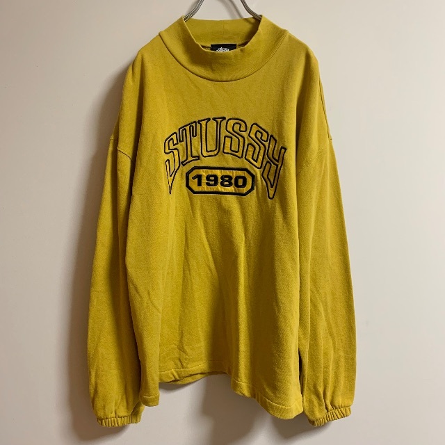 STUSSY(ステューシー)のSTUSSY オーバーサイズ モックネック刺繍スウェット メンズのトップス(スウェット)の商品写真