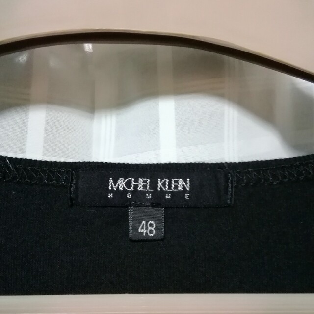 MICHEL KLEIN HOMME(ミッシェルクランオム)のミシェルクランオム　美品Vネック半袖Tシャツ メンズのトップス(Tシャツ/カットソー(半袖/袖なし))の商品写真