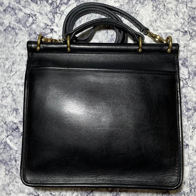 極美品 COACH オールドコーチ 黒 レザー ブラック 2way ウィリス 2