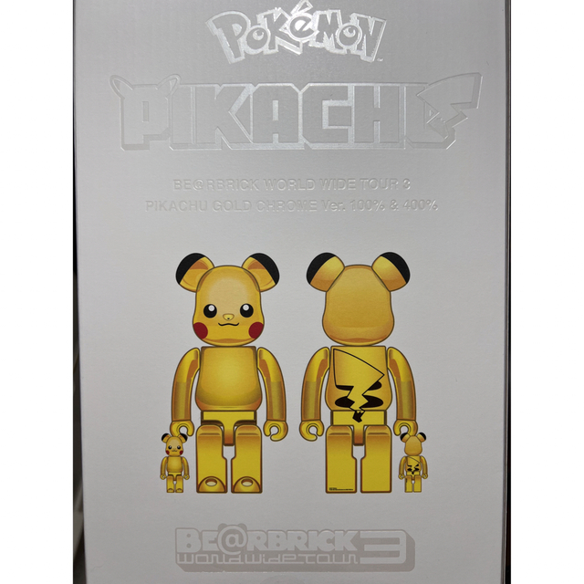 送料関税無料】 BE@RBRICK ピカチュウ GOLD CHROME Ver.100%400% | www