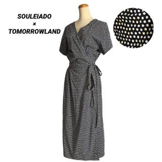 ソレイアード(SOULEIADO（TOMORROWLAND）)のソレイアード トゥモローランド カシュクール ロングワンピース ドット 総柄(ロングワンピース/マキシワンピース)