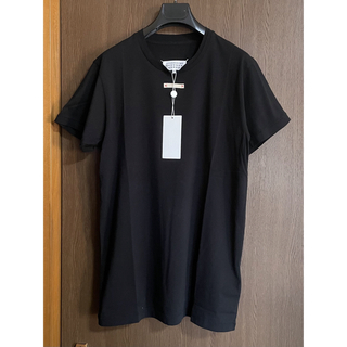 マルタンマルジェラ(Maison Martin Margiela)の黒M新品 メゾン マルジェラ パッチ ロング Tシャツ メンズ ブラック 半袖(Tシャツ/カットソー(半袖/袖なし))