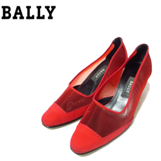 バリー(Bally)の美品 BALLY バリー メッシュ パンプス 6M 約23㎝(ハイヒール/パンプス)