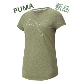 プーマ(PUMA)の新品 プーマ RTG ヘザーロゴ Tシャツ ウィメンズ XL モスグリーン(Tシャツ(半袖/袖なし))