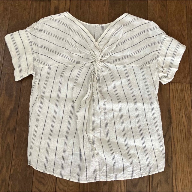 麻トップス レディースのトップス(シャツ/ブラウス(半袖/袖なし))の商品写真