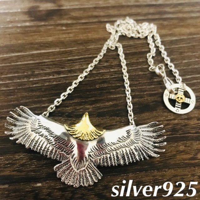 silver925 頭金 大イーグル チェーンネックレス / 登坂広臣 モデル メンズのアクセサリー(ネックレス)の商品写真