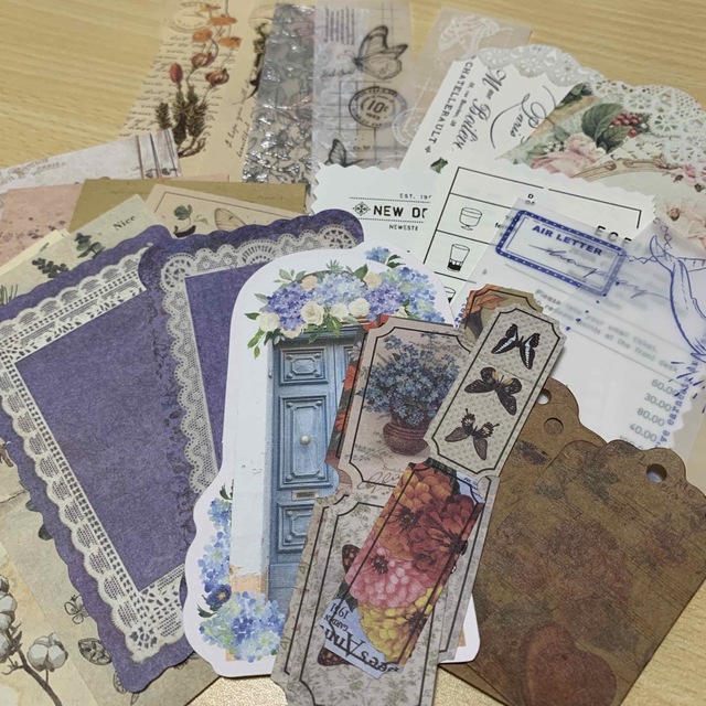 コラージュ ジャンクジャーナル 素材 詰め合わせ おすそ分けセットの