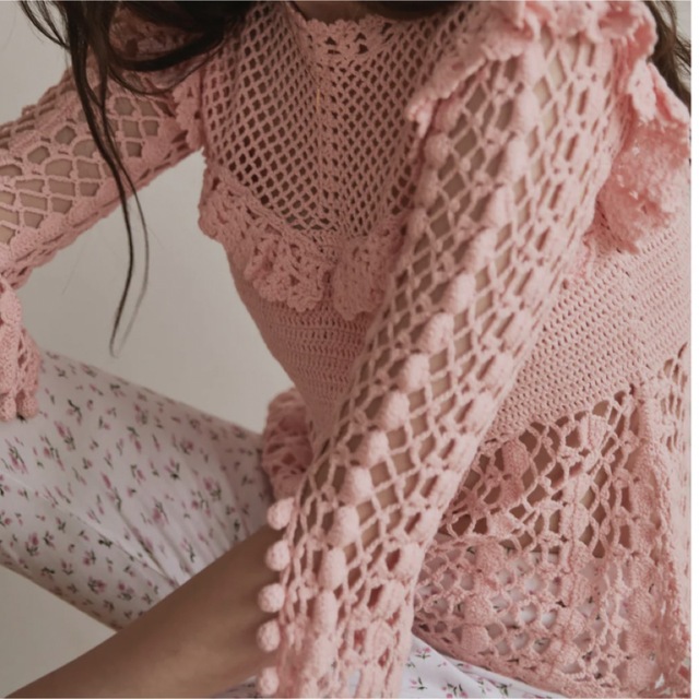 ベリーブレイン　　Crocheted frill Knit P/O